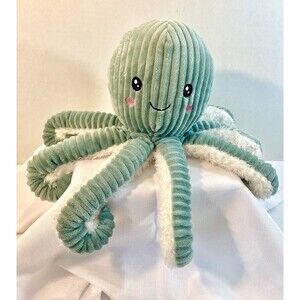 Octopus Plush Stuffed Animal Sea green Rattles Soft Spark  12 In